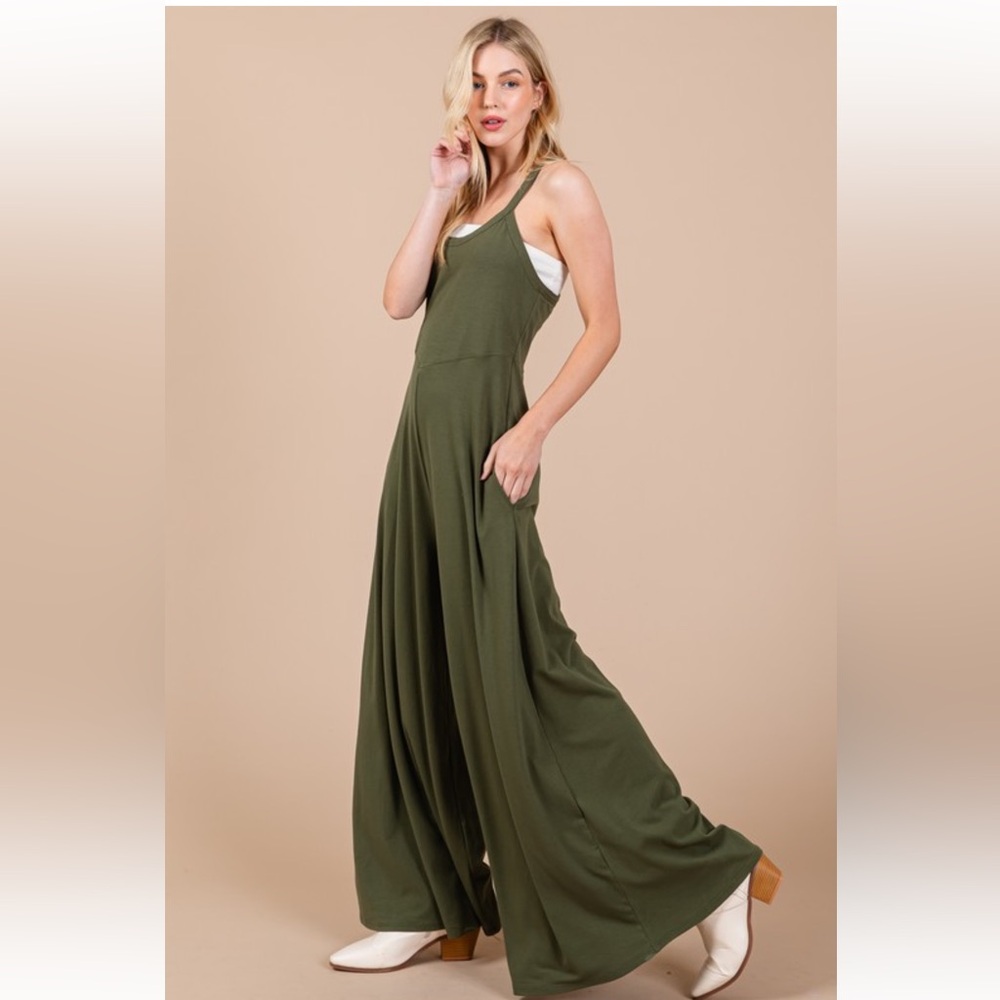 RESTOCKED Fabulous Jumpsuit Solid Wide Leg Knit - Picture 4 of 5